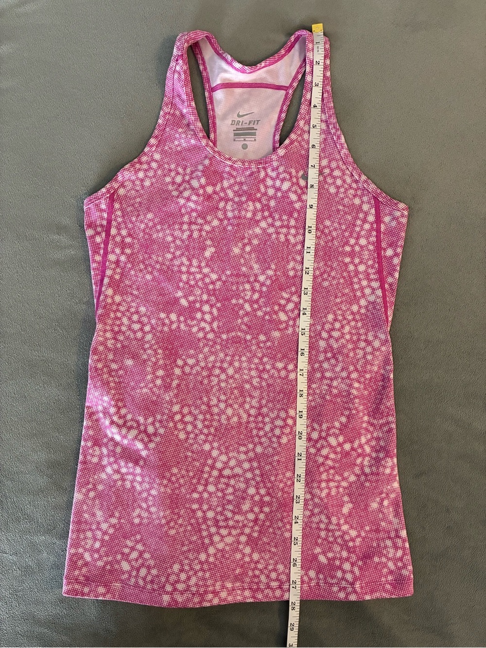 Nike Dri-FIT Pink Patterned Abstract Racerback Tank Top - Picture 8 of 8